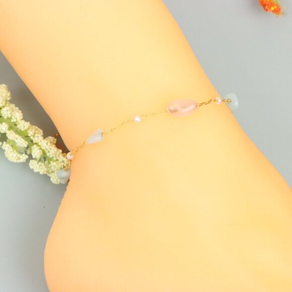 "Handmade Anklet – A Stylish Choice for Women, Thoughtful Gift Idea, EVCH1247 - Picture 2 of 9